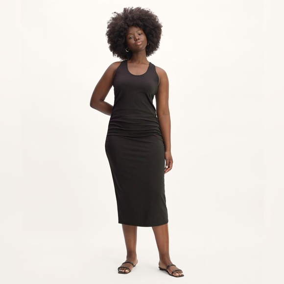 Everlane The Form Racerback Dress in Black - Picture 1 of 14